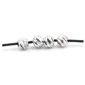 4 mm Gümüş Dorika Boncuk (10 Adet)
