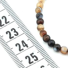 4 mm Kahverengi Akik Taşı Boncuk