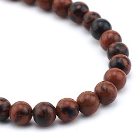 4 mm Kahverengi Obsidyen Boncuk