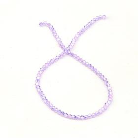 4 mm Lila Piramit Cam Boncuk