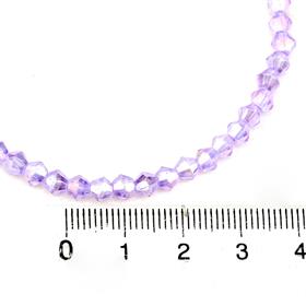 4 mm Lila Piramit Cam Boncuk