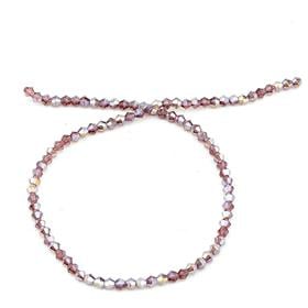 4 mm Mürdüm Piramit Cam Boncuk