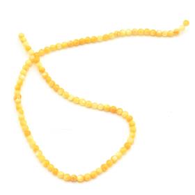 4 mm Sarı Sedef Boncuk