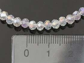 4 mm Şeffaf Basık Kristal Boncuk