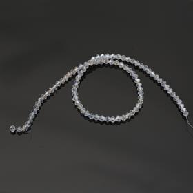 4 mm Şeffaf Piramit Cam Boncuk