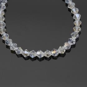 4 mm Şeffaf Piramit Cam Boncuk