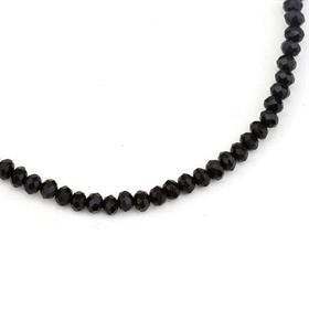 4 mm Siyah Basık Kristal Boncuk