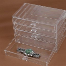 5 Katlı Çekmeceli Pleksi Takı Kutusu