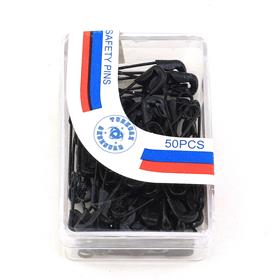 50 Adet Siyah Çengelli Eşarp ve Şal İğnesi