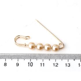 6 adet Gold İncili Çengelli İğne