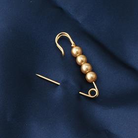 6 adet Gold İncili Çengelli İğne