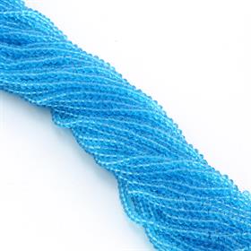 6 mm Açık Mavi Kristal Cam Boncuk