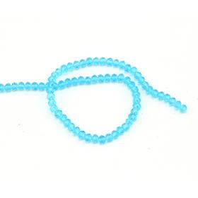 6 mm Açık Mavi Kristal Cam Boncuk
