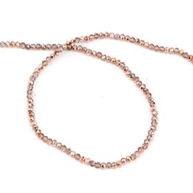 Toptan 50 Dizi 6 mm Bakır Kristal Cam Boncuk