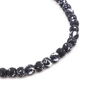 6 mm Benekli Hematit Boncuk Siyah