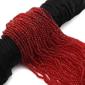 6 mm Bordo Kristal Cam Boncuk