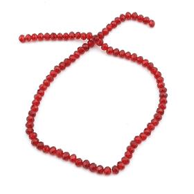 6 mm Bordo Kristal Cam Boncuk