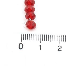 6 mm Bordo Kristal Cam Boncuk