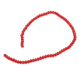 6 mm Bordo Kristal Cam Boncuk