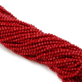 6 mm Bordo Mat Kristal Cam Boncuk