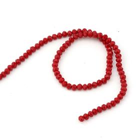 6 mm Bordo Mat Kristal Cam Boncuk