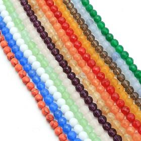 6 mm Fasetli Kuvars Taşı Boncuk