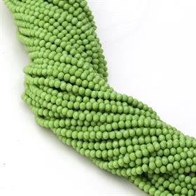 6 mm Fıstık Yeşili Mat Kristal Cam Boncuk