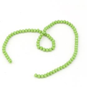 6 mm Fıstık Yeşili Mat Kristal Cam Boncuk