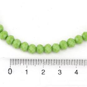 6 mm Fıstık Yeşili Mat Kristal Cam Boncuk