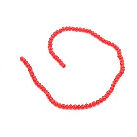 6 mm Kırmızı Kristal Cam Boncuk