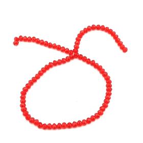 6 mm Kırmızı Kristal Cam Boncuk