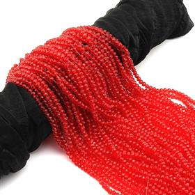 6 mm Kırmızı Kristal Cam Boncuk