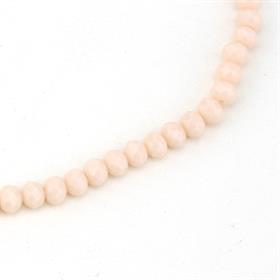 6 mm Krem Mat Kristal Cam Boncuk