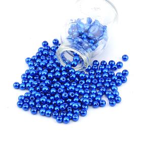 6 mm Lacivert Cam inci Boncuk 100 adet