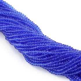 6 mm Lacivert Kristal Cam Boncuk