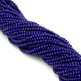 6 mm Lacivert Mat Kristal Cam Boncuk