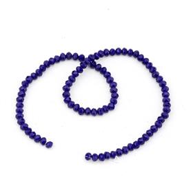 6 mm Lacivert Mat Kristal Cam Boncuk
