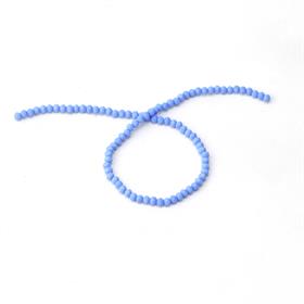 6 mm Mavi Mat Kristal Cam Boncuk