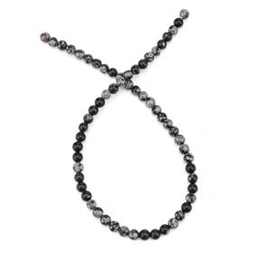 6 mm Obsidyen Taşı Boncuk
