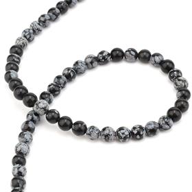 6 mm Obsidyen Taşı Boncuk