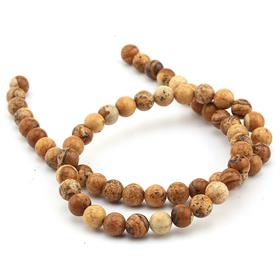 6 mm Odun Jasper Taşı Boncuk