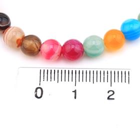 6 mm Parlak Akik Dizi Boncuk Mix