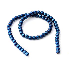 6 mm Parlak Hematit Boncuk