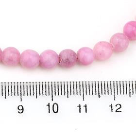 6 mm Pastel Pembe Kuvars Taşı Boncuk