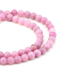 6 mm Pastel Pembe Kuvars Taşı Boncuk
