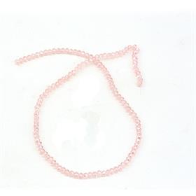6 mm Bebe Pembe Kristal Cam Boncuk