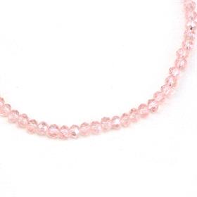 6 mm Bebe Pembe Kristal Cam Boncuk