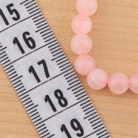 6 mm Pembe Kuvars Taşı Boncuk