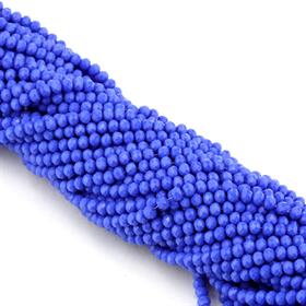 6 mm Saks Mavi Mat Kristal Cam Boncuk