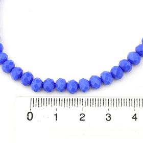 6 mm Saks Mavi Mat Kristal Cam Boncuk